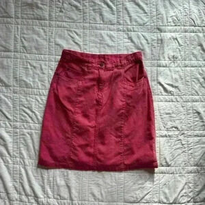 Woolrich pink denim mini skirt size 10